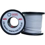 Çok Damarlı Montaj Kablosu - 22 Awg - 20 Metre - Beyaz