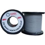 Çok Damarlı Montaj Kablosu - 22 Awg - 20 Metre - Gri