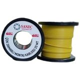 Çok Damarlı Montaj Kablosu - 22 Awg - 20 Metre - Sarı - standart