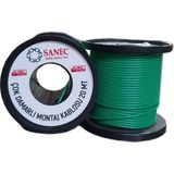 Çok Damarlı Montaj Kablosu - 22 Awg - 20 Metre - Yeşil - standart
