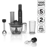 Çok Fonksiyonlu 1200W Çok Amaçlı Blender Seti Siyah - Ahşap