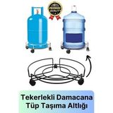 Çok Fonksiyonlu Dayanıklı Kaymaz Yapı Metal Ağır Yükler Tekerlekli Saksı Damacana Tüp Taşıma Altlığı