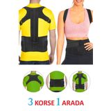 Çok Fonksiyonlu Dik Duruş Korsesi Kamburluk Önleyici Korse Omuz Bel Korsesi Zayıflama Bel Kemeri