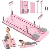 Çok Fonksiyonlu Egzersiz Aleti, Pilates Reformer, Direnç Bantlı, Ev Tipi Istasyon Tahtası, Zamanlayıcılı, Çorap Hediyeli