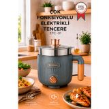 Çok Fonksiyonlu Elektrikli Çelik Tencere Buharlı Yağda Pilav Yemek Pişirme Makinesi Etc01 Antrasit