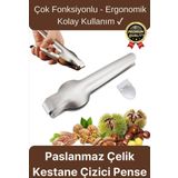 Çok Fonksiyonlu Ergonomik Kaymaz Paslanmaz Çelik Kabuk Kırma Açma Aleti Metal Kestane Çizici Pense