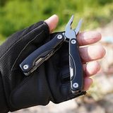 Cok Fonksiyonlu Paslanmaz Celik Mini Pense Katlanabilir Deprem Cantasi Caki 10 Fonksiyonlu Flyon-703