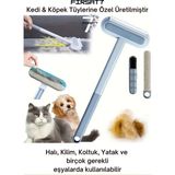 Çok Fonksiyonlu Uzun Saplı Kedi Köpek Tüyü Toplayıcı Koltuk Halı Kıl Tüy Alma & Temizleme Fırçası - Renkli