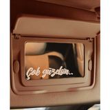 Çok Güzelsin Güneşlik Ayna Yazısı Araba-Motosiklet Cam Etiket Sticker 7,2x1,8cm - 7*2 CM - Beyaz