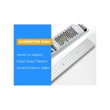 Çok Kaliteli 5 Amper (60W) Süper Slim 12V Trafo, Alüminyum Bal Peteği Gövde 12V, 60W Led Driver