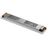 Çok Kaliteli, Alüminyum Gövde 12V, 360W 33A Super Slım Trafo, 360W LED Driver 25 cm Trafo - Gri