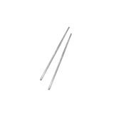 Çok Kullanımlık Paslanmaz Çelik Çin Çubuğu Spiral Chopsticks 22,5 Cm - 2 Adet
