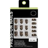 Çok Kullanımlık Takma Tırnak Seti - Jel Etkisi, Uzman Sonuç Tortoise Shell (4 Adet) - Şeffaf