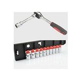 Çok Kullanışlı Pratik 12 Parça 1/4 Lokma Seti Standlı Cırcır Set Kaliteli Lokma Anahtar Takımı