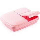 Çok Renkli 3 Bölmeli Sağlıklı Plastik Beslenme Kabı, Ergonomik ve Kullanışlı Tasarım - Seçenek 1 - Açık Bej