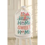Çok Renkli Ays Home Sweet Home Damacana Kılıfı, Şık ve Koruyucu Tasarım - Açık Beyaz - Gri - Seçenek 1