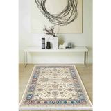 Çok Renkli Çerçeveli Dokuma Pamuk Taban Kaymaz Kilim Klm280