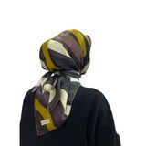 Çok Renkli Kadın Geometrik Eşarp 9011230331