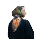 Çok Renkli Kadın Geometrik Eşarp 9047230331