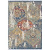 Çok Renkli Modern Dokuma Pamuk Taban Kaymaz Kilim Klm064