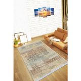 Çok Renkli Modern Dokuma Pamuk Taban Kaymaz Kilim Klm070