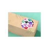 Çok Renkli Pati Etiket Mat Sticker Pet Evcil Hayvan Paw Pençe Ayak Izi Yuvarlak 3 Cm 200 Adet