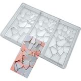 Çok Renkli Polikarbon Tablet Çikolata Kalıbı, 80 Gr, Kaliteli ve Şık Tasarım - Seçenek 1 - Açık Beyaz - Gri