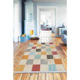 Çok Renkli Spor Dokuma Pamuk Taban Kaymaz Kilim Klm060