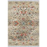 Çok Renkli Vintage Dokuma Pamuk Taban Kaymaz Kilim Klm113