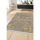 Çok Renkli Vintage Dokuma Pamuk Taban Kaymaz Kilim Klm128