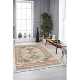 Çok Renkli Vintage Dokuma Pamuk Taban Kaymaz Kilim Klm168