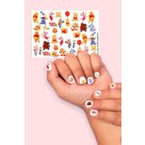 Çok Renkli Winnie The Pooh Kız Çocuk Tırnak Sticker