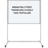 Çok Renkli Yazı Tahtası, Mıknatıslı, Tekerlekli, Ayaklı, Sabit, 90X120 cm - Açık Bej - Seçenek 1