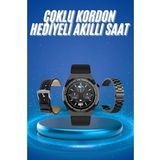 Çoklu Kordon Hediyeli Akıllı Saat Çağrı Cevaplama Müzik Dinleme Dokunmatik Ekran