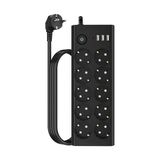 Çoklu Priz 10 Lu + 3 Usb + 1 Type-C 3680W 16A Anahtarlı Akım Korumalı Uzatma Prizi (2 Metre Kablo) Ftr14