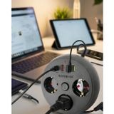 Çoklu Priz Akım Koruma 3 Soket 3 Usb Type C Hızlı Şarj 2m Uzatma Kablosu FRTKGT25DYMUCZZZSARGILIAKIMKORUMA3395-1