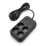 Çoklu Priz Uzatma Kablosu 4 Soket + 4 Usb + 2 Type-C – Termal Akım Korumalı, Isıya Dayanıklı, Çocuk Korumalı Güvenli Priz 100-250V (5224)