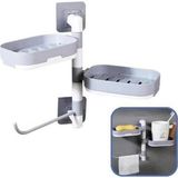 Çoklu Sabun Tutucu Fonksiyonel Banyo Sabunluk (5047)