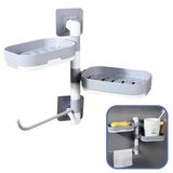 Çoklu Sabun Tutucu Fonksiyonel Banyo Sabunluk (5224)