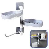 Çoklu Sabun Tutucu Fonksiyonel Banyo Sabunluk GO-53-vice 00692