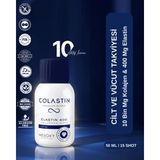 Colastin Premium 10.000 Mg Hidrolize Kolajen + 400 Mg Elastin , Resveratrol, Glutatyon, C Vitamini , Hyaluronik Asit İçeren 15 Adet Likit Shot | Cilt ve Vücut Takviyesi