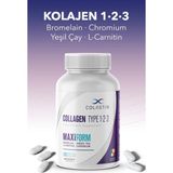 Colastine Colastin Hidrolize Kolajen 1-2-3 Bromelain ,Green Tea , L_Carnıtıne, Chromıum , Çinko, Biotin İçeren Maxiform 60 Tablet