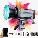 COLBOR CL220R RGB LED Video Işığı 220W 2700K-5600K COB Stüdyo Fotoğrafçılık Aydınlatma CRI97+Bowens Dağı APP Kontrolü ile 13 Işık Efektleri