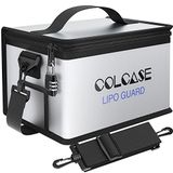 COLCASE Lipo Safe Bag - Yanmaz ve Patlamaya Dayanıklı, Şifreli Kilit, Yükseltilmiş Silikon Kaplı, 11 x 8 x 6,5 inç