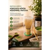 COLD BREW TREND by uğur cadırcı Bambu Matcha Çayı Karıştırıcı Fırça ve Kaşık 3 Parça