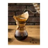COLD BREW TREND by uğur cadırcı Chemex 400 ml - Cam Kahve Demleme Sürahisi - Ahşap Detaylı 3 Cup (400 ml)