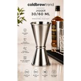 COLD BREW TREND by ugur cadirci İkili Çelik Ölçek - Jigger 30/60 ML