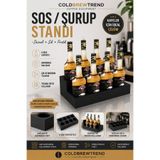 COLD BREW TREND by ugur cadirci ŞURUP SOS STANDI METAL - 2 KATLI 6 BÖLMELİ