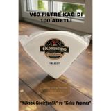COLD BREW TREND by uğur cadırcı V60 Kahve Filtre Kağıdı 02 Numara 100 Adet - Beyaz