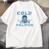 Cold Palmer Meme Graphic T-Shirts For Men Causal Cotton Short Sleeve Tshirt Cole Palmer Poste 2957 - Beyaz